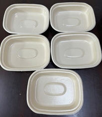 Powłoka tacy z włókna do miski odporna na wysoką temperaturę wody i gorący olej, sześciostanowiskowa maszyna do powlekania wirowego do papieru bambusowego i trzciny cukrowej