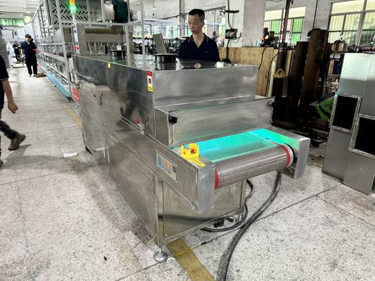 High-Speed UV Light Sterilization Tunnel for Food-Grade Pulp Molded Packaging - Conveyorized Inline System