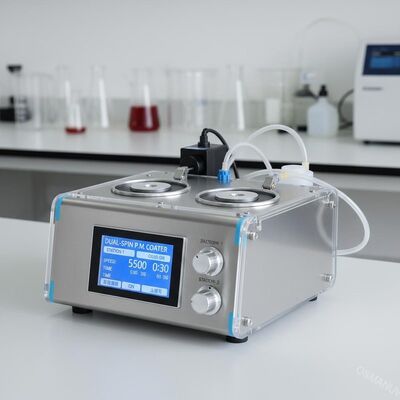 Kompaktny dwustronny laboratorium Spin Coater do rozwoju prototypu formowanego z celulozy