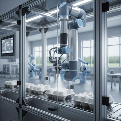 Wysokiej precyzji, robotyczny wewnętrzny system rozpylania powłok dla opakowań papierniczych