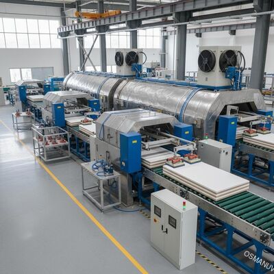 Szybka automatyczna linia produkcyjna do utwardzania i suszenia płyt krzemianowo-wapniowych - energooszczędne rozwiązanie