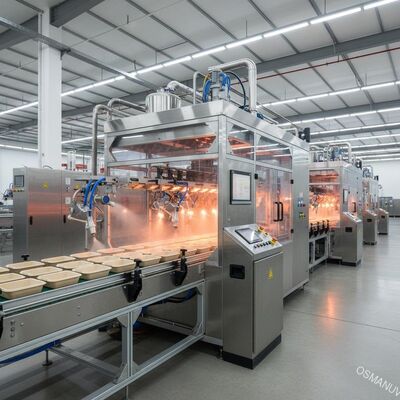 Zestaw żywności powleczony z masy papierniczej Powłoka wodoodporna Wysoce wydajna linia produkcyjna automatycznego opryskiwania