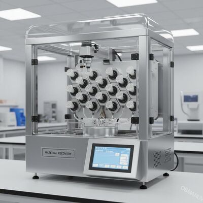 24-pozycyjny system powlekania wirowego z inteligentnym odzyskiwaniem materiału, niestandardowym uchwytem i dyszą zapewniającą minimalne straty