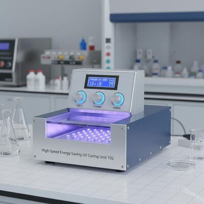 Szybki, energooszczędny moduł utwardzający UV 102 z konfigurowalnym obszarem napromieniania do zastosowań w skali laboratoryjnej i pilotażowej