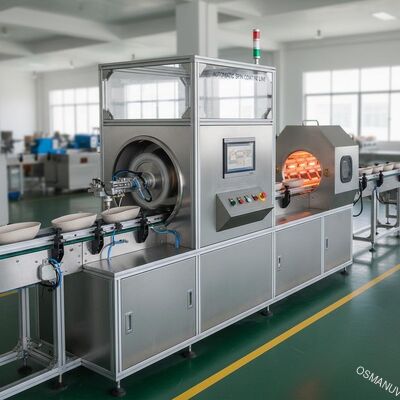 Wysoce precyzyjna automatyczna linia powlekania z przemieszczaniem dla wewnętrznego powlekania jednolitego produktu formowanego z masy