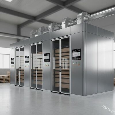 Wielostrefowa suszarka składana do płyt drewnopochodnych – dostosowane parametry suszenia
