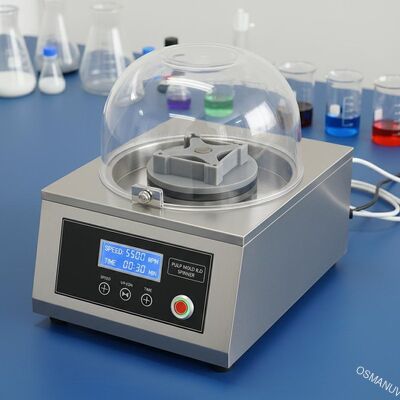Jednostanowiskowa wirówka do powlekania formowanego z pulpy pudełka na posiłki - R&D - Programowalna prędkość 100-10 000 obr./min z konfigurowalnymi uchwytami do opracowywania formuł