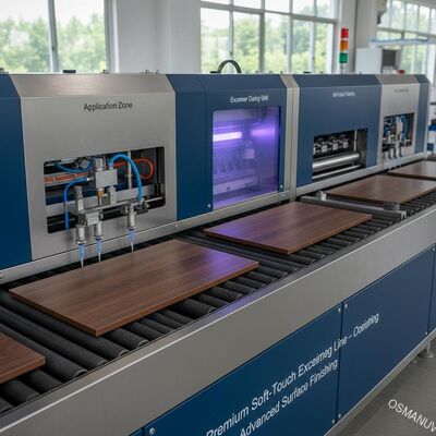 Premium Soft-Touch Excimer Coating Line for Wood-Based Panels (Premium Soft-Touch Excimer Coating Line dla paneli drewnianych)