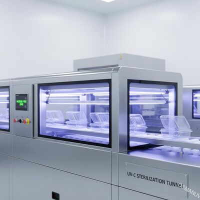 Tunel UV-C do szybkiej sterylizacji przejrzystych opakowań spożywczych