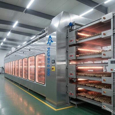 Szybki tunel suszenia na podczerwień do formowania mas pulpowych | Wielowarstwowa linia produkcyjna do suszenia ciągłego