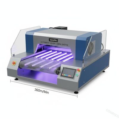 60 m / min Automatyczna maszyna do utwardzania UV LED Szerokość siatki przenośnika 360 mm