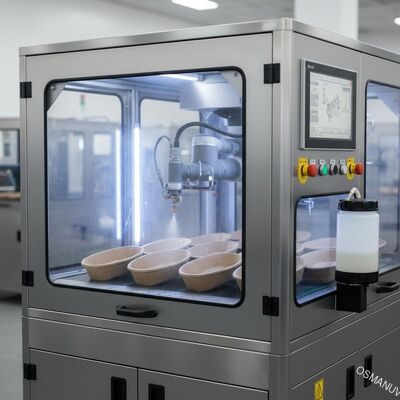 Zautomatyzowany system natryskowego powlekania dla formowanej pulpy | Precyzyjne powlekanie wewnętrzne