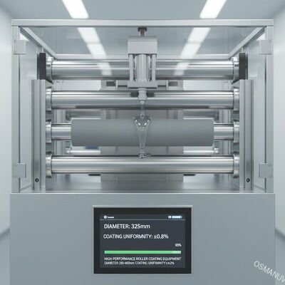 Wysokiej wydajności urządzenia do powłoki rolkowej średnica 200-400 mm Jednorodność powłoki ≤±2%