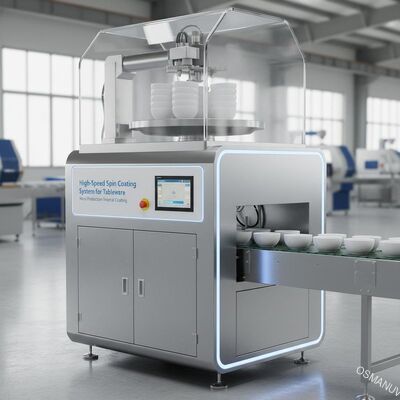 System do powlekania obrotowego dużą prędkością dla zastawy stołowej | Powlekanie wewnętrzne do produkcji masowej