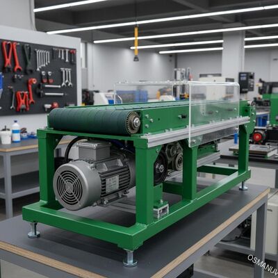 220V 50HZ Synchroniczna maszyna z zielonym przenośnikiem taśmowym Cnc 0,75KW
