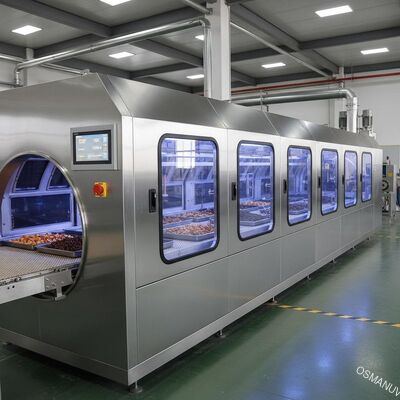 Przemysłowa suszarka mikrofalowa do żywności 380V 10m/min