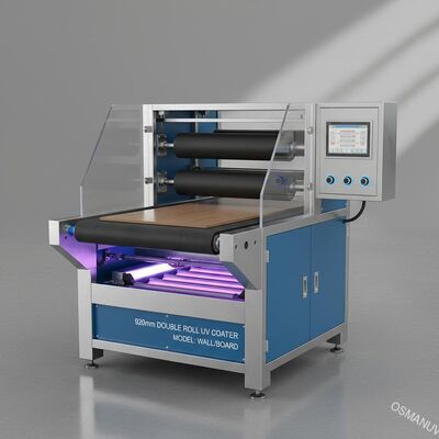 Maszyna do powlekania UV z podwójną rolką o szerokości 920 mm do ściany / płyty