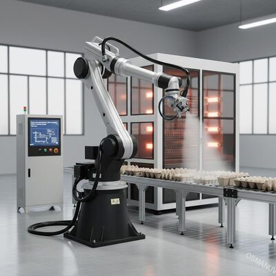 Robotyczny system malowania natryskowego do formowania pulpy 380V 50HZ