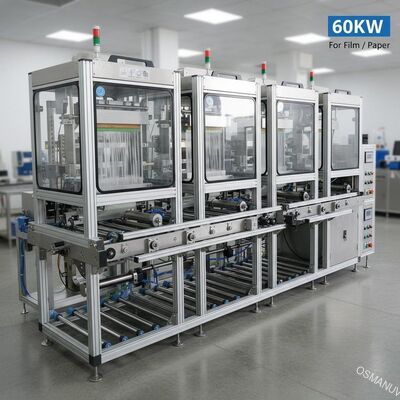 Czterostopniowa maszyna do powlekania kurtyn transportowych 60KW do folii / papieru