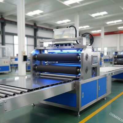 20m / min Malowanie Uv Roller Coating Machine 20cm blacha stalowa