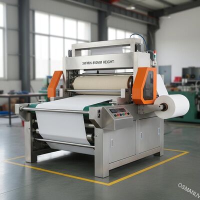 3 m / min Wysokość 850 mm Obrotowa maszyna do przenoszenia ciepła Roll To Roll