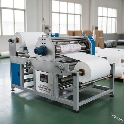 Roll To Roll Heat Press Machine W pełni automatyczna 50HZ 3m / min Rotary