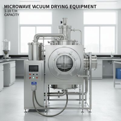 Sprzęt do suszenia pod ciśnieniem mikrofalowym o pojemności 1-10T/h - 380V napięcie