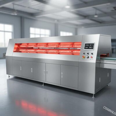 Całkowicie automatyczna maszyna susząca podczerwień o prędkości regulowanej o szerokości 200