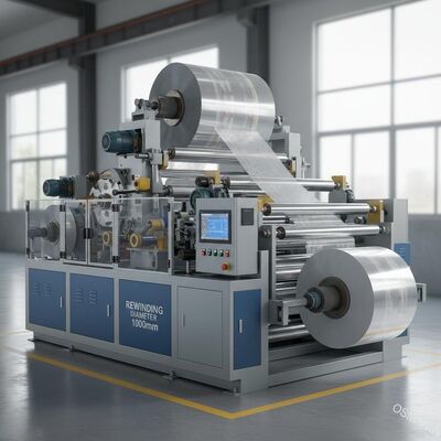 Zaawansowane urządzenia do laminowania folii z automatycznym zwinięciem średnica zwinięcia 1000 mm