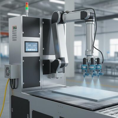 W przypadku płyt stalowych, kalciowy silikat 4,6 kW zasilanie Spray Coating Machine dla długotrwałej powłoki