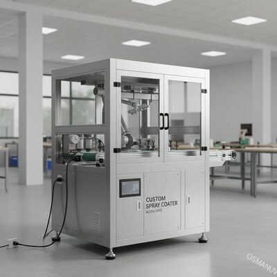 Specjalnie zaprojektowana maszyna do powlekania spryskowego o wymiarach i zasilaniu AC220V/50HZ