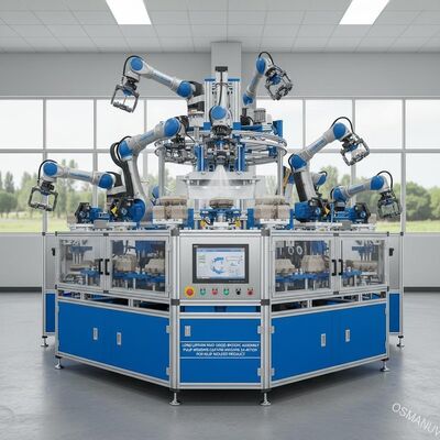 Długa żywotność Maszyna do powlekania masy papierniczej z silnikiem robotowym wysokiej prędkości 24 stacja dla produktu formowanego z masy papierniczej
