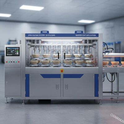 24-stacjonarna maszyna do powleczania włókien do formowania celulozy