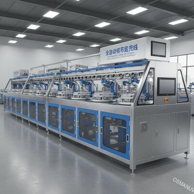 Całkowicie automatyczna linia powlekania 24 stacji maszyna do powlekania zwrotnego dla produktu formowanego z masy