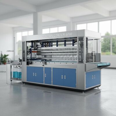 Maszyna do powlekania zasłon 6000 mm × 2200 mm × 1400 mm do szerokiego zakresu potrzeb powlekania