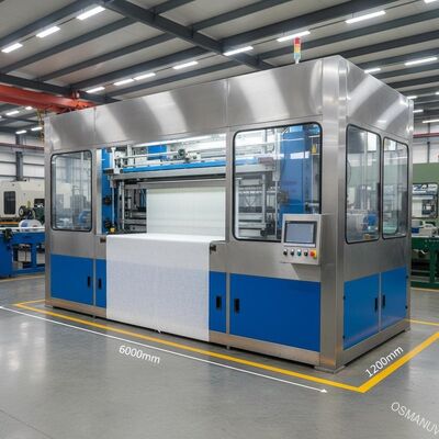Wytrzymała maszyna do powlekania zasłon o rozmiarach 6000 mm × 2200 mm × 1400 mm