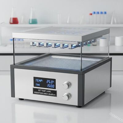 Zakres regulacji temperatury 0-99C Urządzenie do napromieniowania promieniowaniem UV dla obszaru napromieniowania 60*60cm