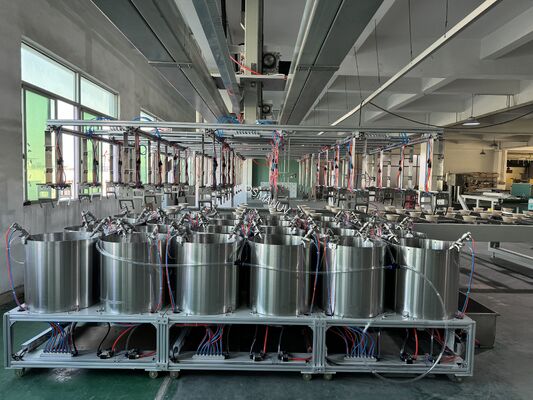 24-Station High-Speed Spin Coating Line for Pulp Molded Packaging