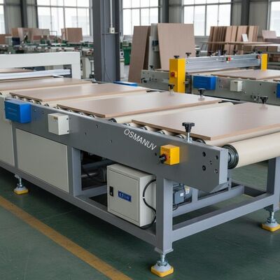 PVC 0.75KW 1320mm Width Conveyor Belt Machine For Panel Furniture