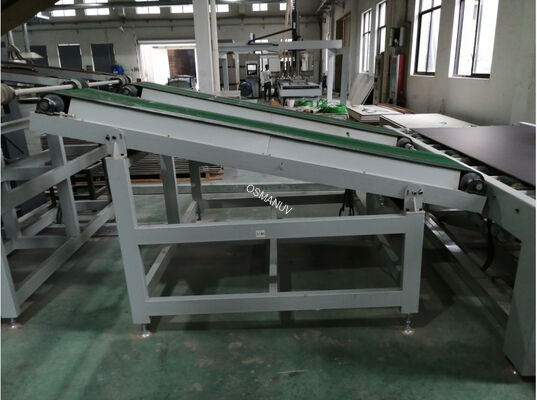 PVC 0.75KW 1320mm Width Conveyor Belt Machine For Panel Furniture