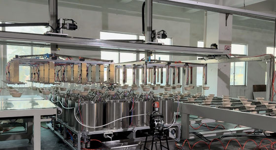 Całkowicie automatyczna linia powlekania 24 stacji maszyna do powlekania zwrotnego dla produktu formowanego z masy