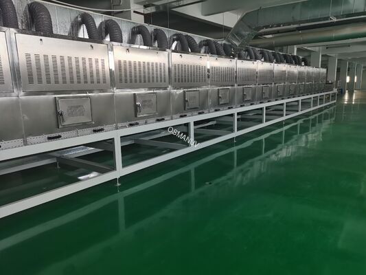 Inteligentna linia produkcyjna do suszenia pulpy metodą mikrofalową | Sterowanie PLC, konfigurowalny profil suszenia i rozwiązanie przenośnikowe